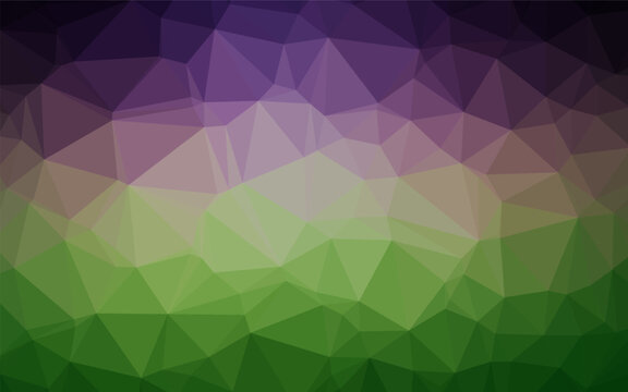 Light Pink, Green vector polygonal template.
