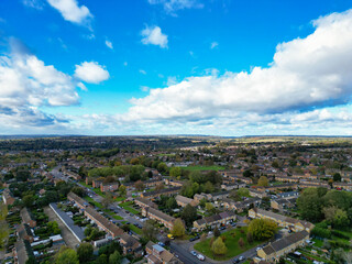 Sky and Clouds over Central Hemel Hempstead City of England Great Britain 