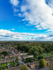 Fototapeta na wymiar Sky and Clouds over Central Hemel Hempstead City of England Great Britain 