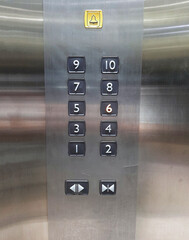 Number buttons on the elevator © Evelin