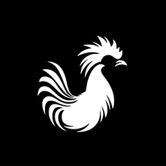 Rooster | Minimalist and Simple Silhouette - Vector illustration