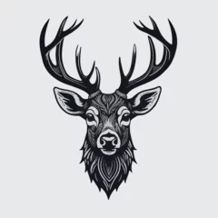 Poster vector isolated of deer head © Iqbal