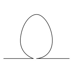 illustration of an egg with a shadow