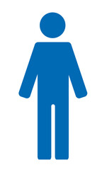 人物ピクトグラム　直立シルエット　アイコン　全身