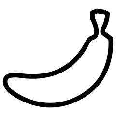 banana icon, simple vector design