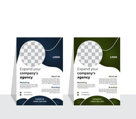 vector modern business flyer design template