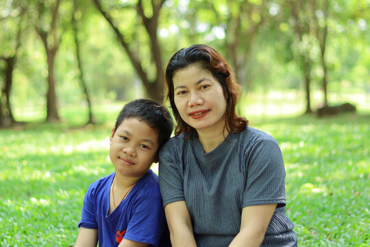 mother and son