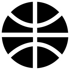 basketball icon, simple vector design