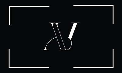 AV, VA, A, V, Abstract Letters Logo Monogram