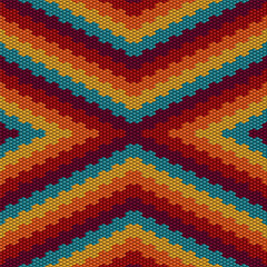 Seamless pattern in retro style, 60s, 70s, 80s