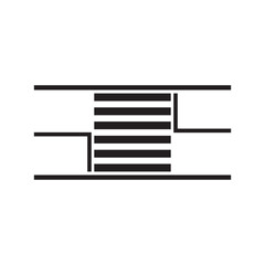 zebra cross icon vector illustration design