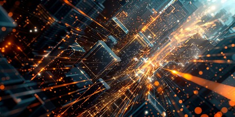 abstract background with lights