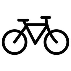 bicycle icon, simple vector design