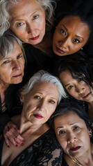 Obraz premium Intersectional Feminism Women of Different Ages, Cultures