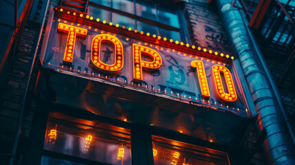 Neon Billboard Top 10. 