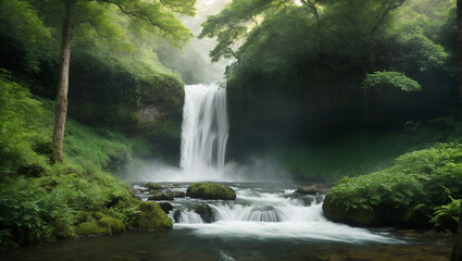 Stunning Waterfall Landscape