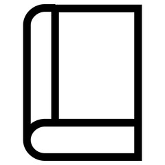 book icon, simple vector design