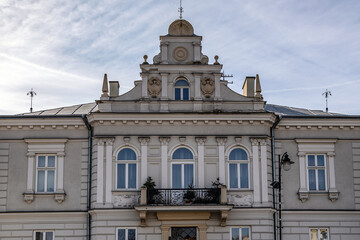 Fototapeta na wymiar Historic building on Farny Square, Old Town of Rzeszow city, Poland