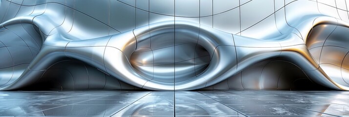 Architecture Details Metal Sheet Facade, Background HD, Illustrations