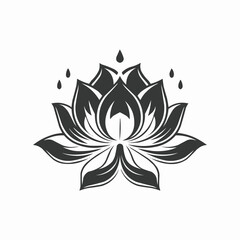 Eternal Beauty: Stylized Lotus Logo