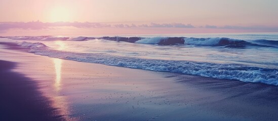 close-up view of small sea waves