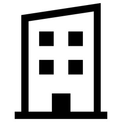 building icon, simple vector design