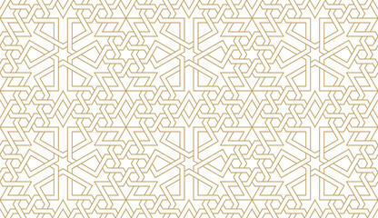 Seamless geometric pattern in authentic arabian style.