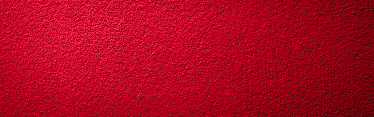 the wall is painted with red paint with visible details
