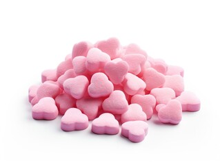Obraz na płótnie Canvas pink and white candy