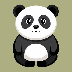Fototapeta premium Panda, panda bears, mascot, pet, cartoon, pretty, cute, draw, Character, vector, illustration