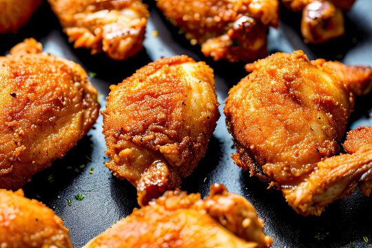 fried chickens legs high resolution highly detailed
