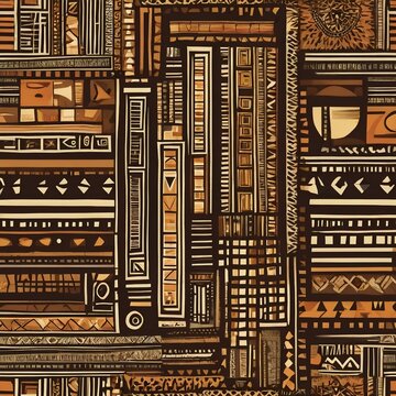 Motifs g&eacute;om&eacute;triques africains