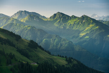Blick vom Kitzbüheler Horn in die Kitzbüheler Alpen, Kitzbühel, Tirol, Österreich