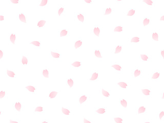 桜の花びらのパターン背景