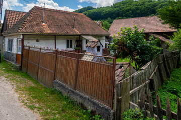 Fototapeta na wymiar Old Farm house in the carpathian of romania