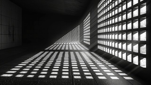 Geometric Architectural Pattern Shadows, Background HD, Illustrations