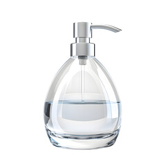 Soap dispenser mock up isolated on transparent background