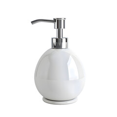 Soap dispenser mock up isolated on transparent background