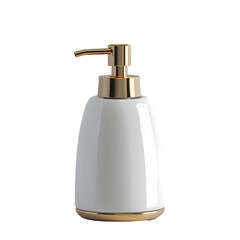 Obraz premium Soap dispenser mock up isolated on transparent background