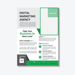 company business flyer design template