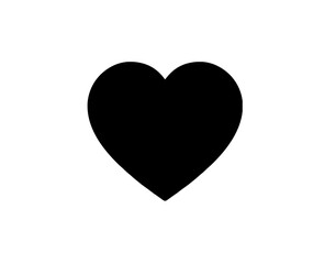 heart isolated on white symbol illustration