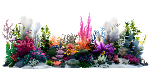 Underwater Wonderland isolated on transparent background