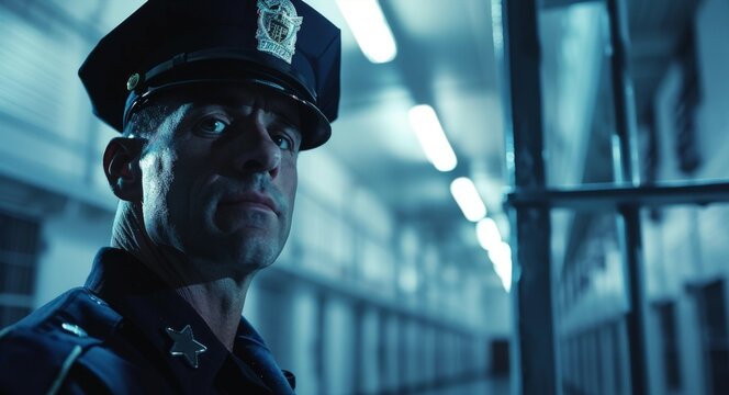 Correctional officer who patrols the premises to ensure order and security