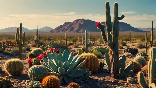 gorgeous cactus and succulents in nature