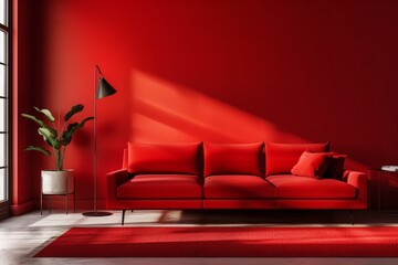 red background wallpaper, radiating boldness and intensity