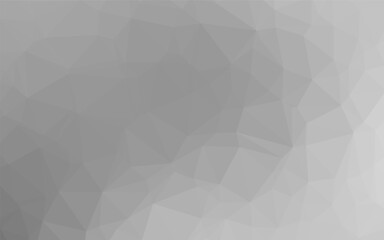 Light Silver, Gray vector triangle mosaic template.