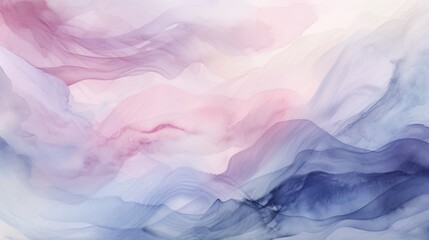 Obraz premium Soft pink and blue watercolor strokes with a hint of lavender