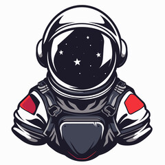 Vector esports logotype astronaut on white background, logo astronaut, icon astronaut, sticker astronaut, symbol astronaut, emblem astronaut, cosmonaut, spaceman