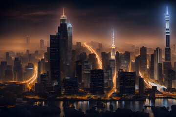 future city night view
Generative AI