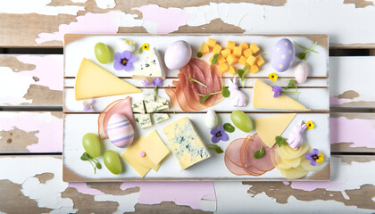 Spring Feast Awaits on a Rustic Easter Table
